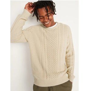 Old Navy | Sweaters | Cableknit Crewneck Sweater For Men Xl | Poshmark